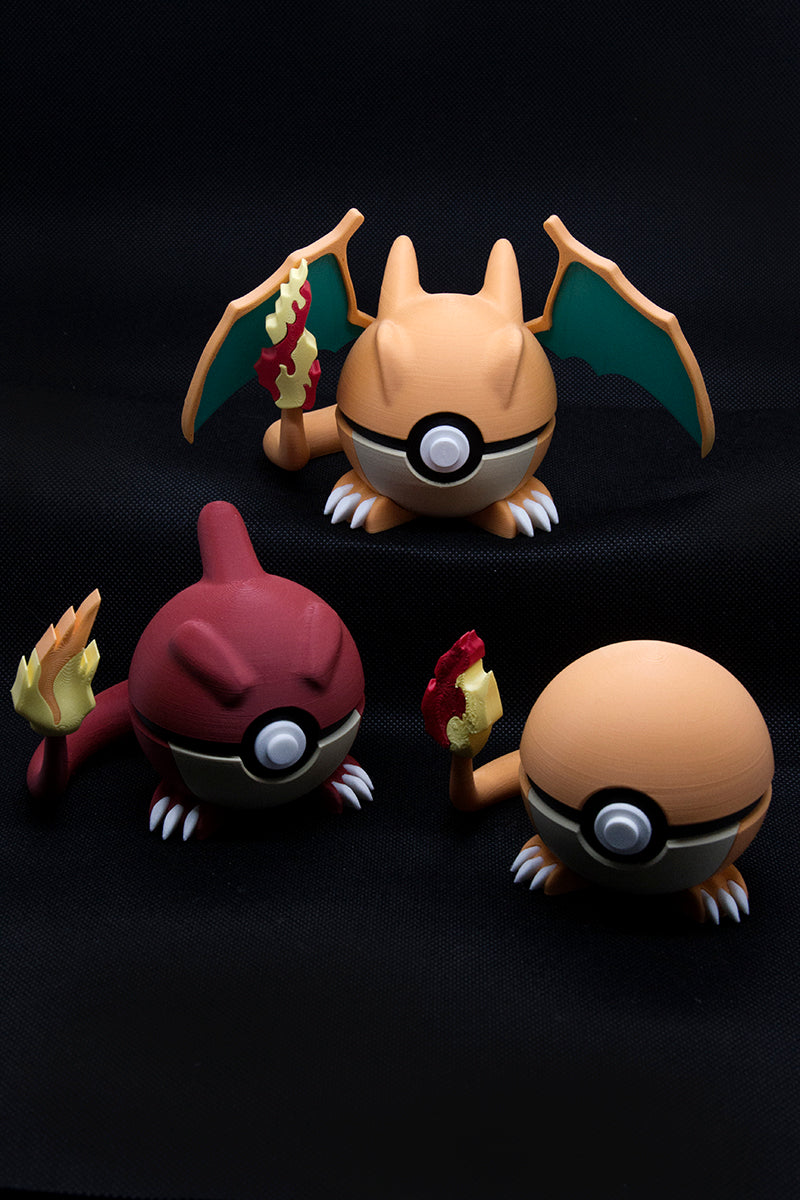 PACK CHARMANDER, CHARMELEON Y CHARIZARD
