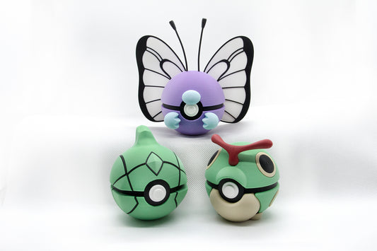 PACK CATERPIE, METAPOD Y BUTTERFREE