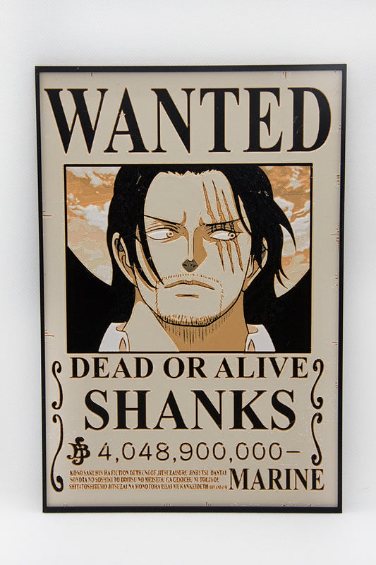 Cartel se busca Shanks One Piece