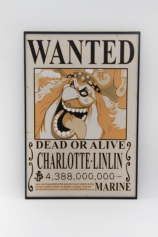 Cartel de se busca de Charlotte Linlin (Big mama) de One Piece